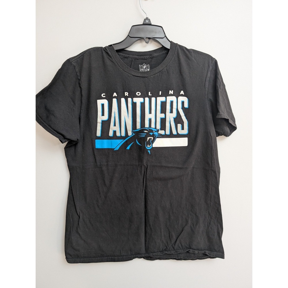 C5 Carolina Panthers NFL Team Apparel Dark‎ Grey Blue Size Large T Shirt